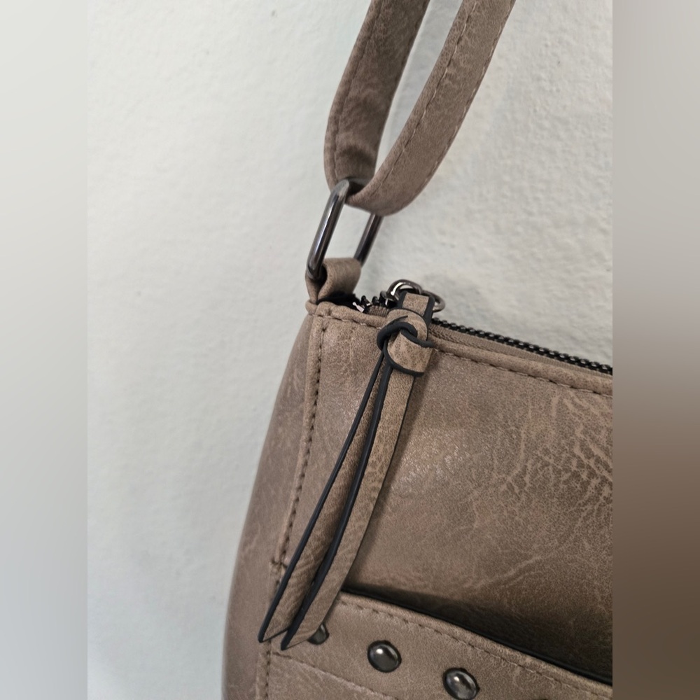 Sam & Hadley Tan Studded Crossbody Bag | Faux Leather | Boho Chic - Picture 8 of 15